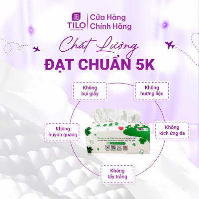 3 gói khăn giấy rút bàn TiLo 538 tờ khổ lớn 5 lớp dai mềm mịn, an toàn, siêu tiện lợi, siêu tiết kiệm