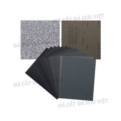 5 Tờ Giấy Nhám Nước RIKEN C35P Nhật Bản Đủ Số Từ P150 Đến P2500 Chính Hãng