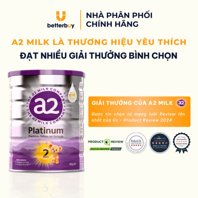 Sữa a2 Milk a2 Platinum Số 2 Lon 900g