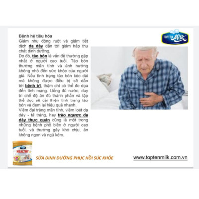 Sữa bột tăng cân,hổ trợ tiêu hóa healthy 800g topten milk