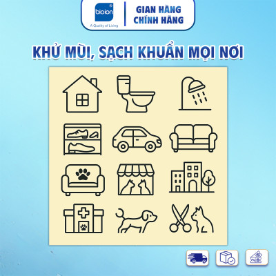 Chai Xịt Khử Mùi Sạch Khuẩn Cho Chó Mèo Bioion Pets Pounce Hương Tự Nhiên (Không Mùi)