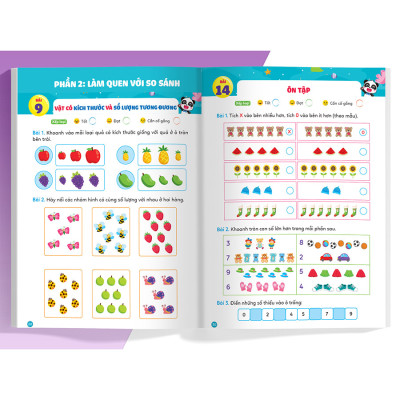 Phiếu Luyện Toán Tư Duy Cùng Gấu Kiki 4. Tách Gộp Nhóm Số Lượng - Làm Quen Với So Sánh