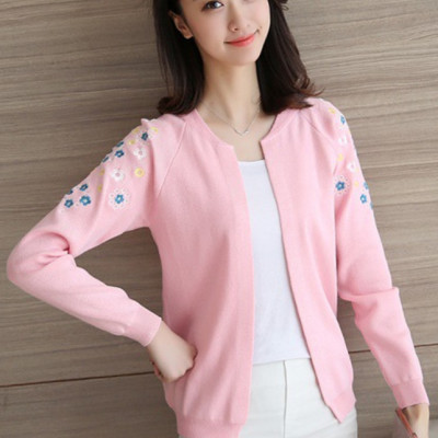Áo Len Nữ Cardigan Áo Khoác Len Kiểu Hàn Quốc Thêu Hoa ALN020 MayHomes Thời Trang Thu Đông