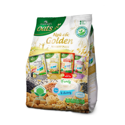 Ngũ Cốc Golden (Variety Pack) Xuân An [ít đường] Túi 400G {25g*16 gói}