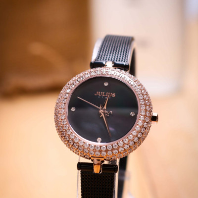 Đồng hồ nữ Julius Hàn Quốc JS-041 viền đính đá tuyệt đẹp (3 màu)