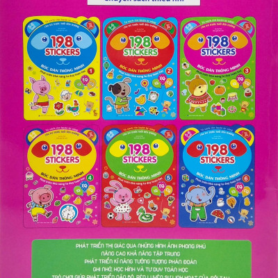 Bóc Dán Hình Thông Minh Phát Triển Khả Năng Tư Duy Toán Học IQ EQ CQ (5-6 Tuổi) - 198 Sticker (Quyển 4)