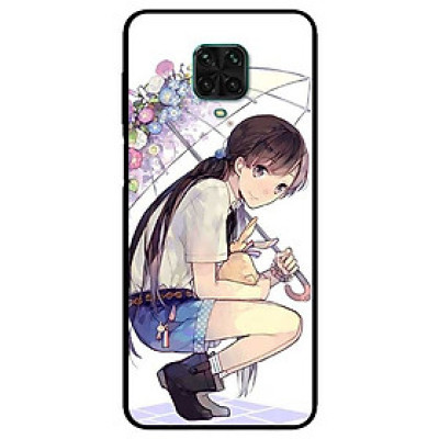 Ốp lưng dành cho Xiaomi Redmi 9s - 9 Pro - 9 Promax mẫu Cô Gái Ngồi Cầm Dù