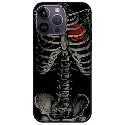 Ốp lưng dành cho Iphone 14 - Iphone 14 Plus - Iphone 14 Pro - Iphone 14 Pro Max - Hoa Hồng Đỏ Xương