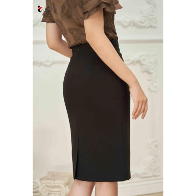 Chân váy ôm, nơ lệch eo Tri