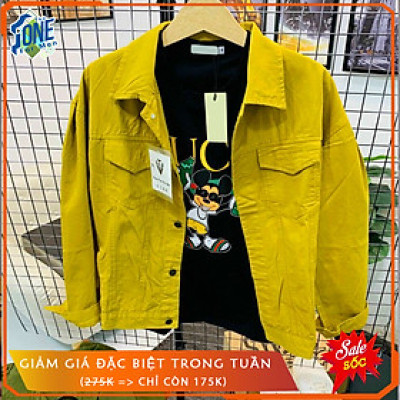 Áo Khoác Kaki Nam Nữ Hàn Quốc Form Rộng Vải Jean Kaki, Chống Năng, Chống Nhăn, Dễ Giặt Sạch, Nhanh Khô, Dành Cho Bạn Trẻ Năng Động, Nhiều Màu Phù Hợp Với Môi Trường Công Sở, Đi Chơi, Cafe Hoặc Đi Dạo. 