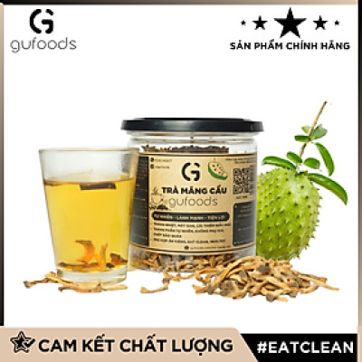 Trà mãng cầu GUfoods (hũ 100g) - Hỗ trợ giấc ngủ, Cải thiện tinh thần, Thanh mát, Eat clean, Healthy