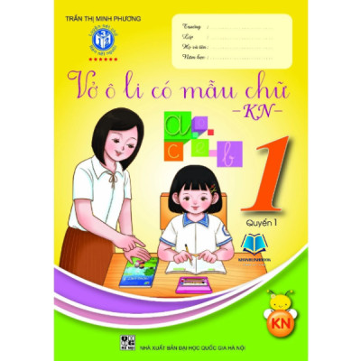 Sách - Bộ vở ô li mẫu chữ lớp 1 (3 quyển - bộ Kết nối tri thức tích hợp QR CODE)