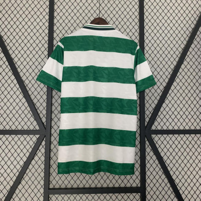 Áo Bóng Đá Retro Celtic 1990 - Sân Nhà bản cao cấp vải Cotton Polyester