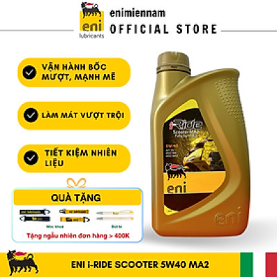 (HCM) Nhớt xe tay ga Eni I-Ride Scooter MA2 5W40 Fully synthetic