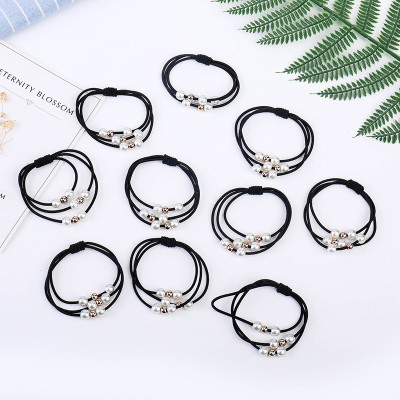 Đồ buộc tóc xinh xắn, 5 chun buộc tóc đính hạt nhiều màu cực đẹp SC24